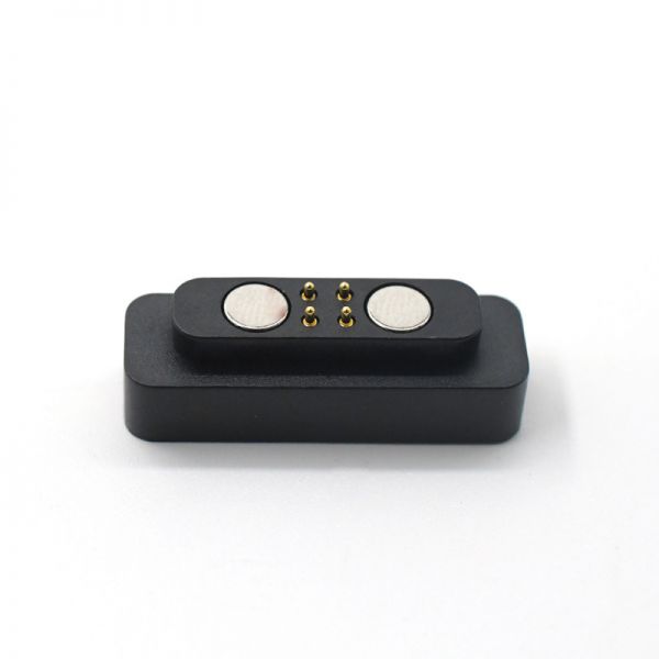 双排磁吸连接器 智能手表充电触点运动手环零配件 4pin磁吸