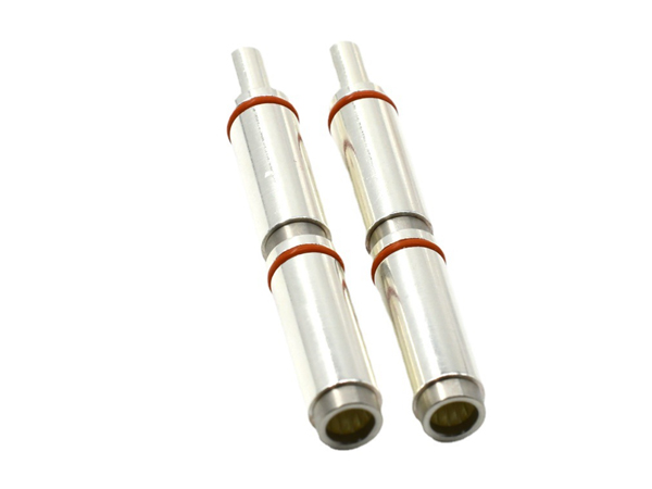 New energy vehicle charging pile high current 3.0 female hole pin insert crown spring mother hole brass silver