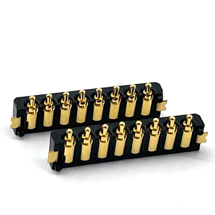 智能穿戴充电8pin连接器POGOPIN弹簧针pogopin侧焊贴片导电针
