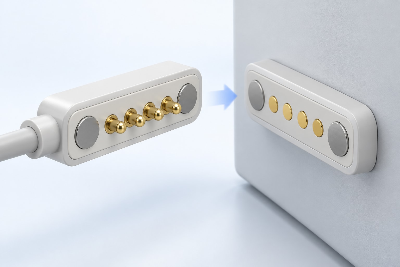4 Pin磁吸连接器与普通弹簧针连接器有什么区别？从结构到应用的选型指南